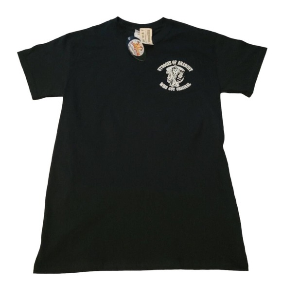 Three Stooges “Stooges of Anarchy” Graphic T-Shirt Men’s Small Black 2012 NWT - Picture 2 of 9